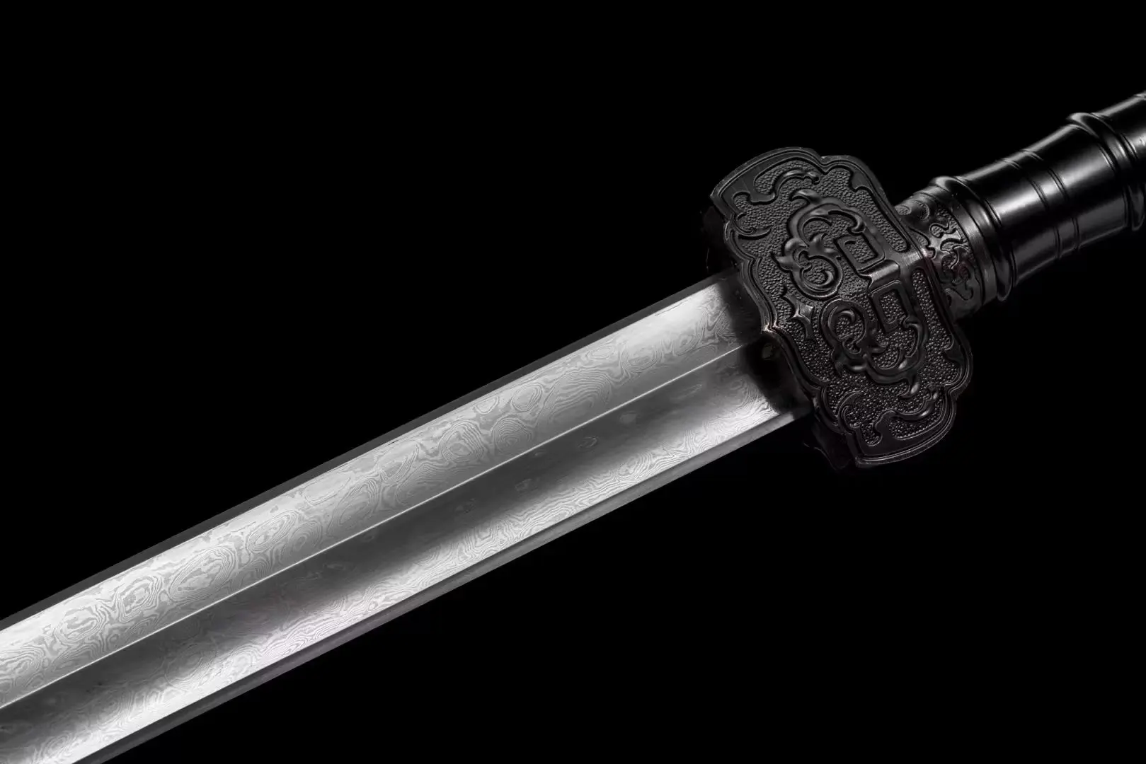 105cm Medieval Chinese emperor Liu Bang Han sword Damascus steel hand forged real sword weapon battle ready sharp samurai sword