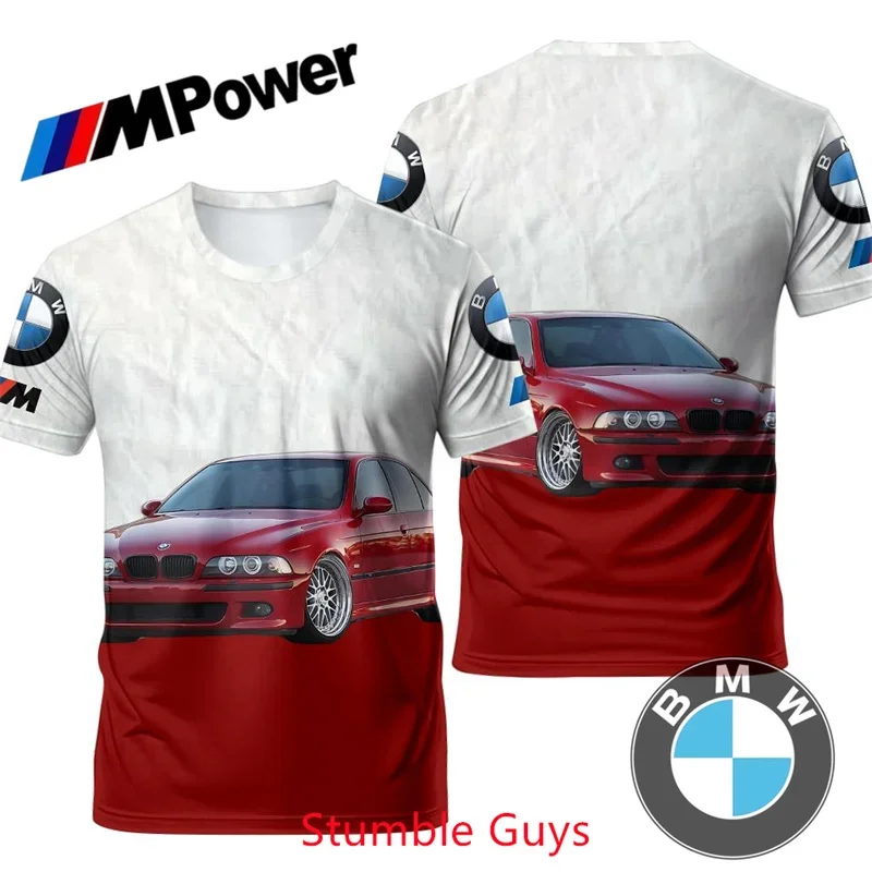 

BMW M Power Summer Kids' T-shirt Short Sleeve Sports Motorcycle Racing Minimalist Simple Versatile Junior Wear