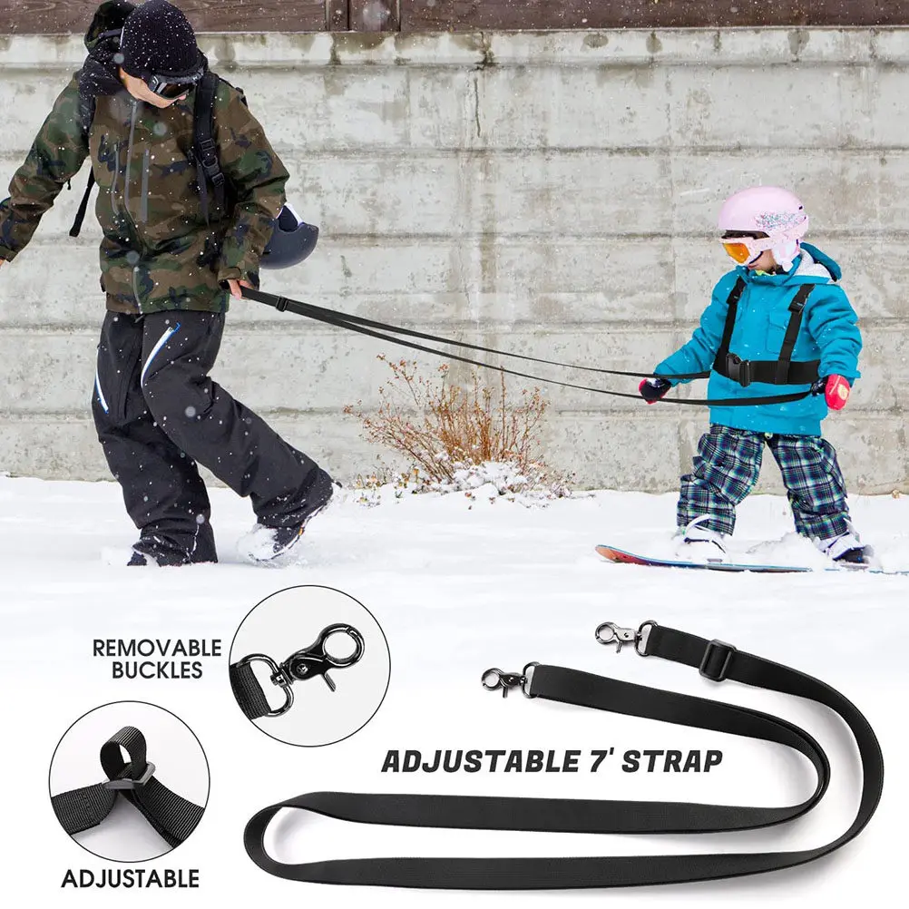 

Skiing Traction Strap for Kids Adjustable Comfort Fit Ski Harness Belt Balance Training Skating Safety Skiing Supplies