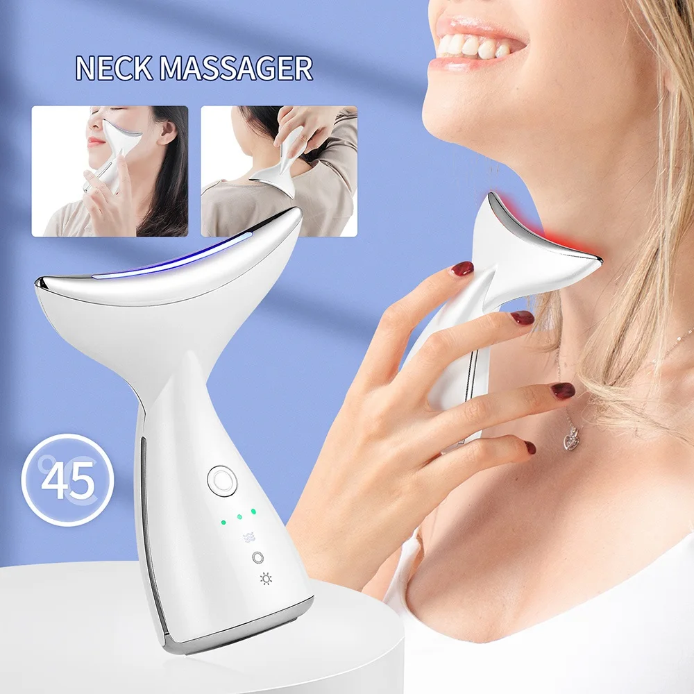 Reduce Double Chin EMS V Face Slimmer Neck Face Beauty Device Anti-Wrinkle Neck Massager Face Slimming Skin Lifting Tighten Tool