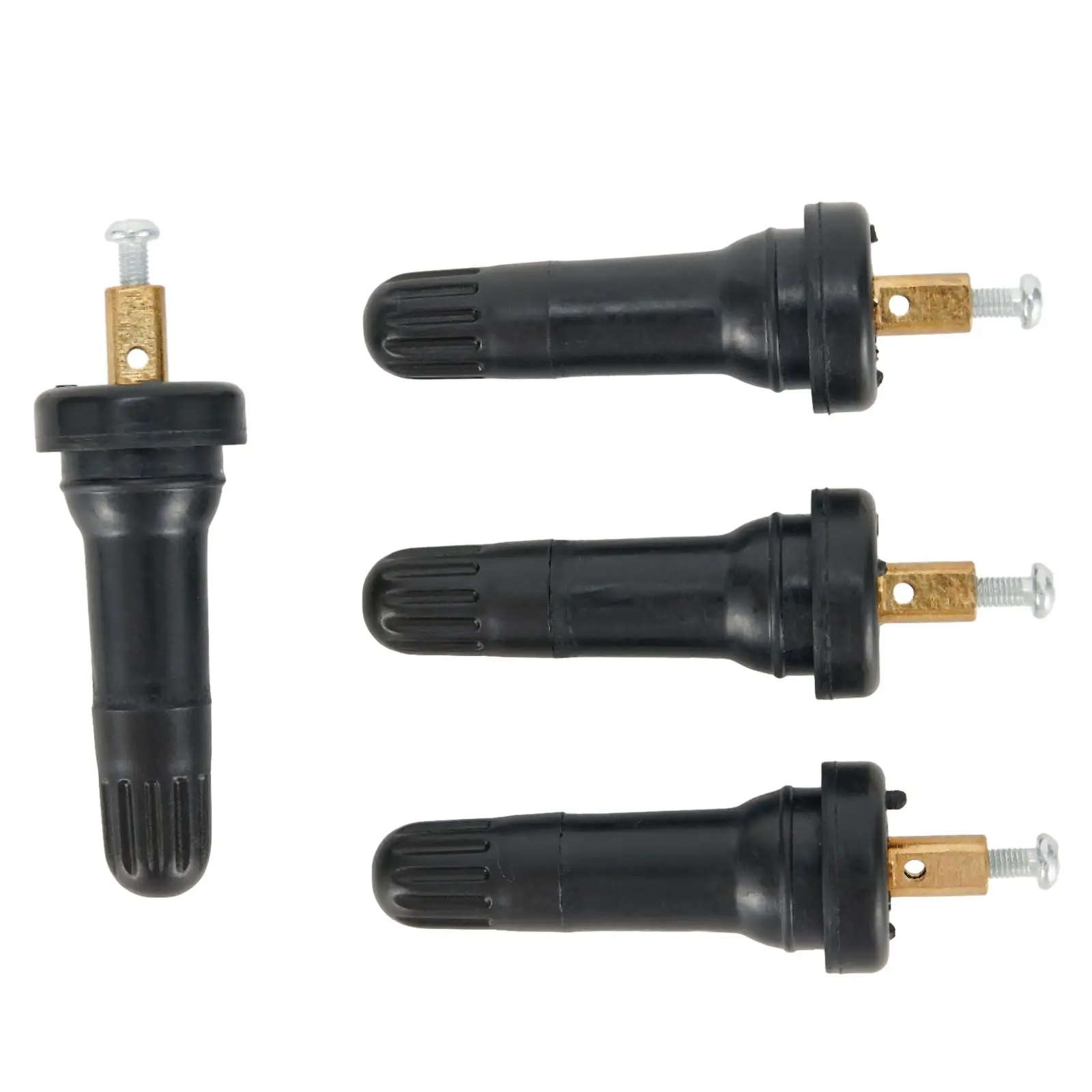 4PCS TPMS Tire Pressure Sensor Rubber Valve Stem For GMC For Cadillac For Chevy  For Mitsubishi Lancer 2012 Snap-on Stems