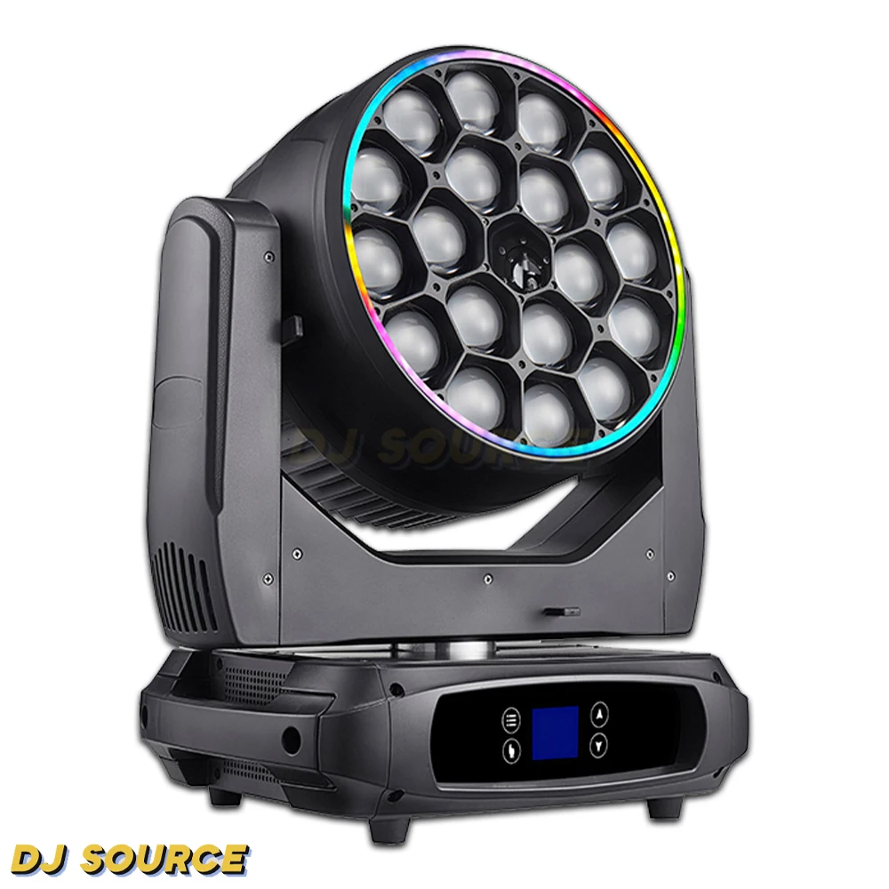 2024 New LED 18X40W Big Bee Eye RGBW Moving Head Light With Ring 10W RGB Laser DMX512 For DJ Disco Party Club Stage Effect