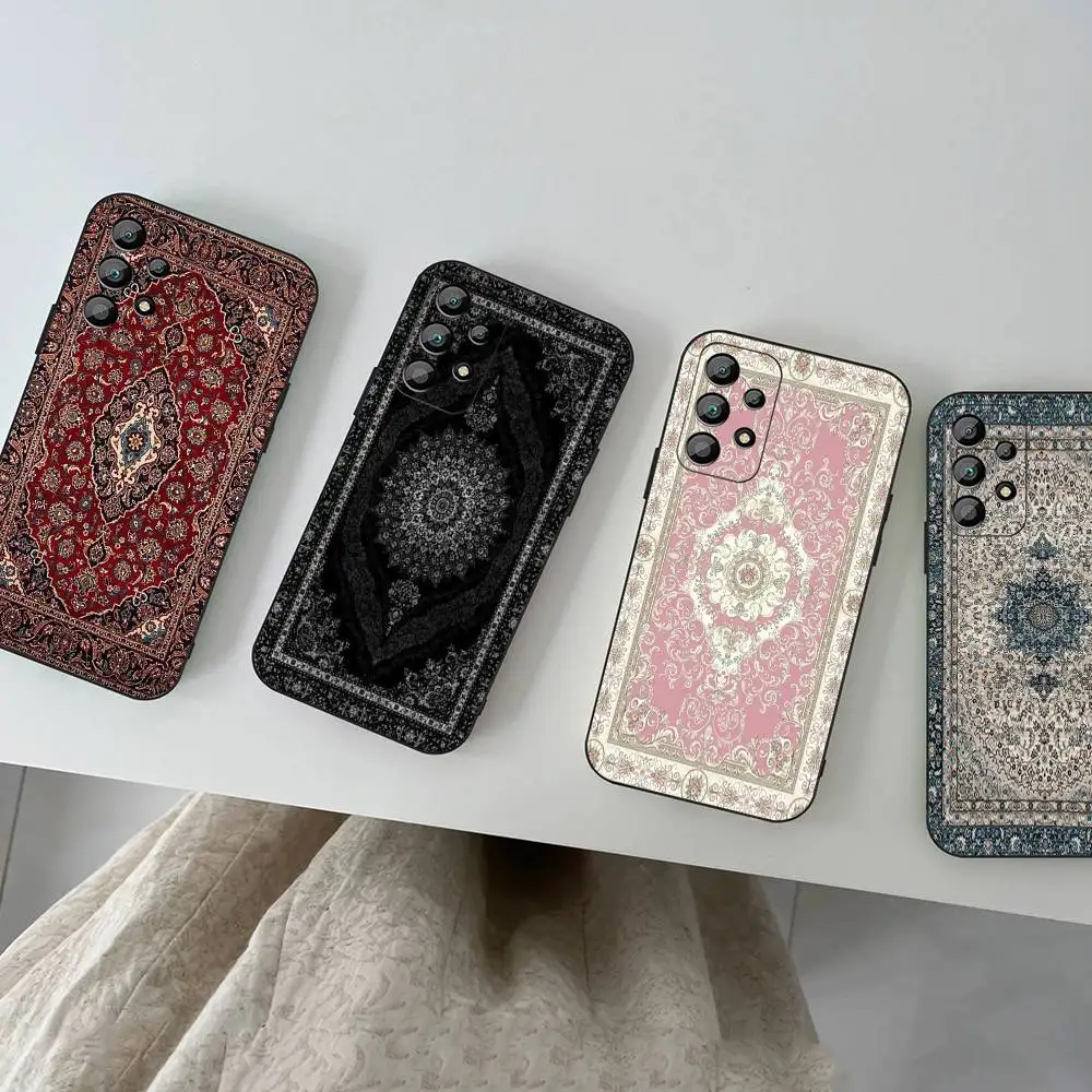 

Persian Carpet Floral Pattern Phone Case For Samsung A 52 53 21 12 71 32 13 31 51 70 40 72 73 22 42 50 30 20 21 shell