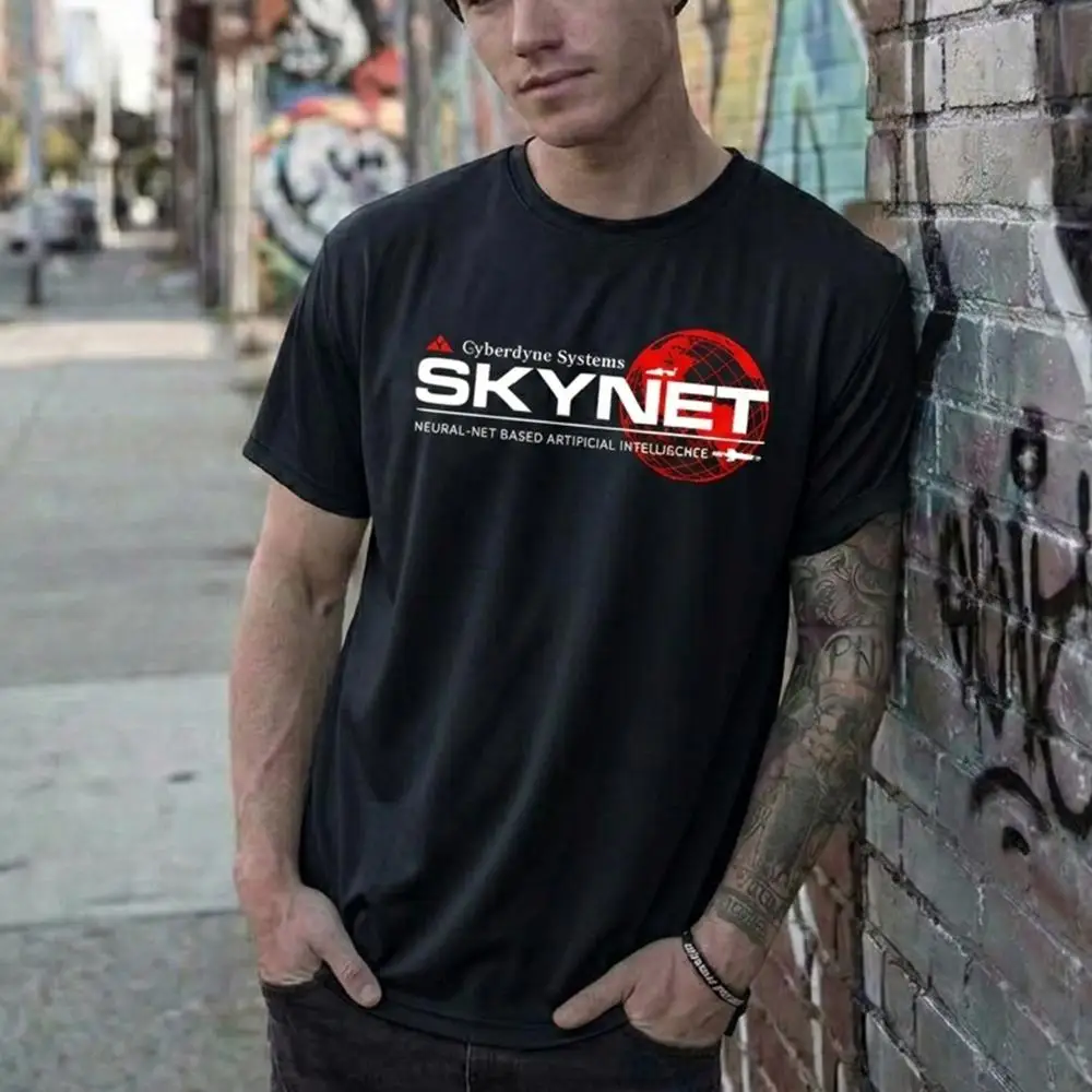 Cyberdyne Systems Skynet Graphic Print T-shirt Summer Breathable Quick-drying Outdoor Sports T-shirt Men's Women's Casual Tops