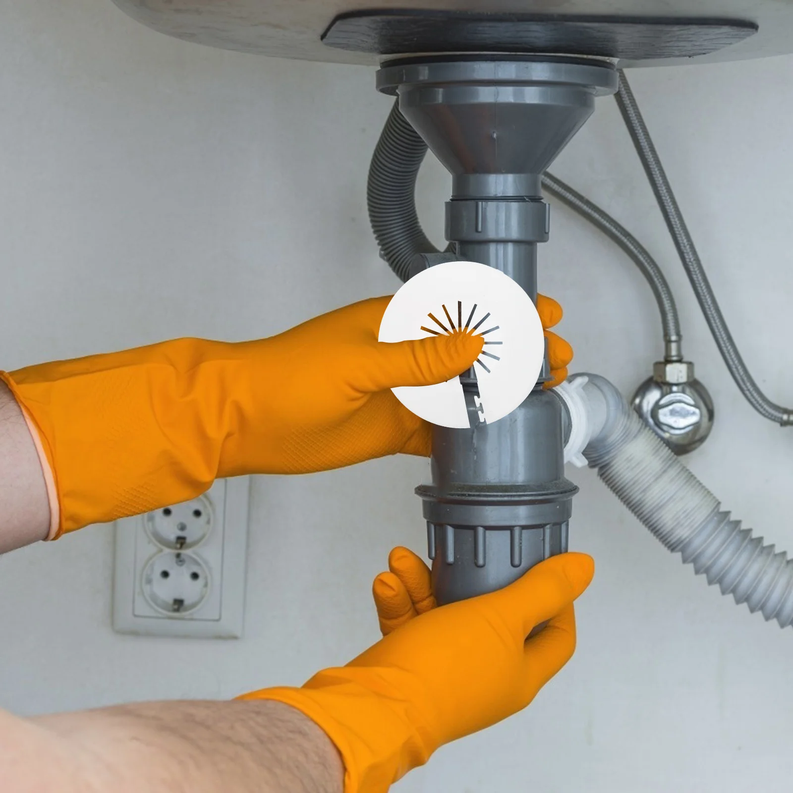 

10Pcs Pipeline Cover Decoration Easy Plumbing Cover Plates for Bathroom Kitchen Pipes Decorative Shield