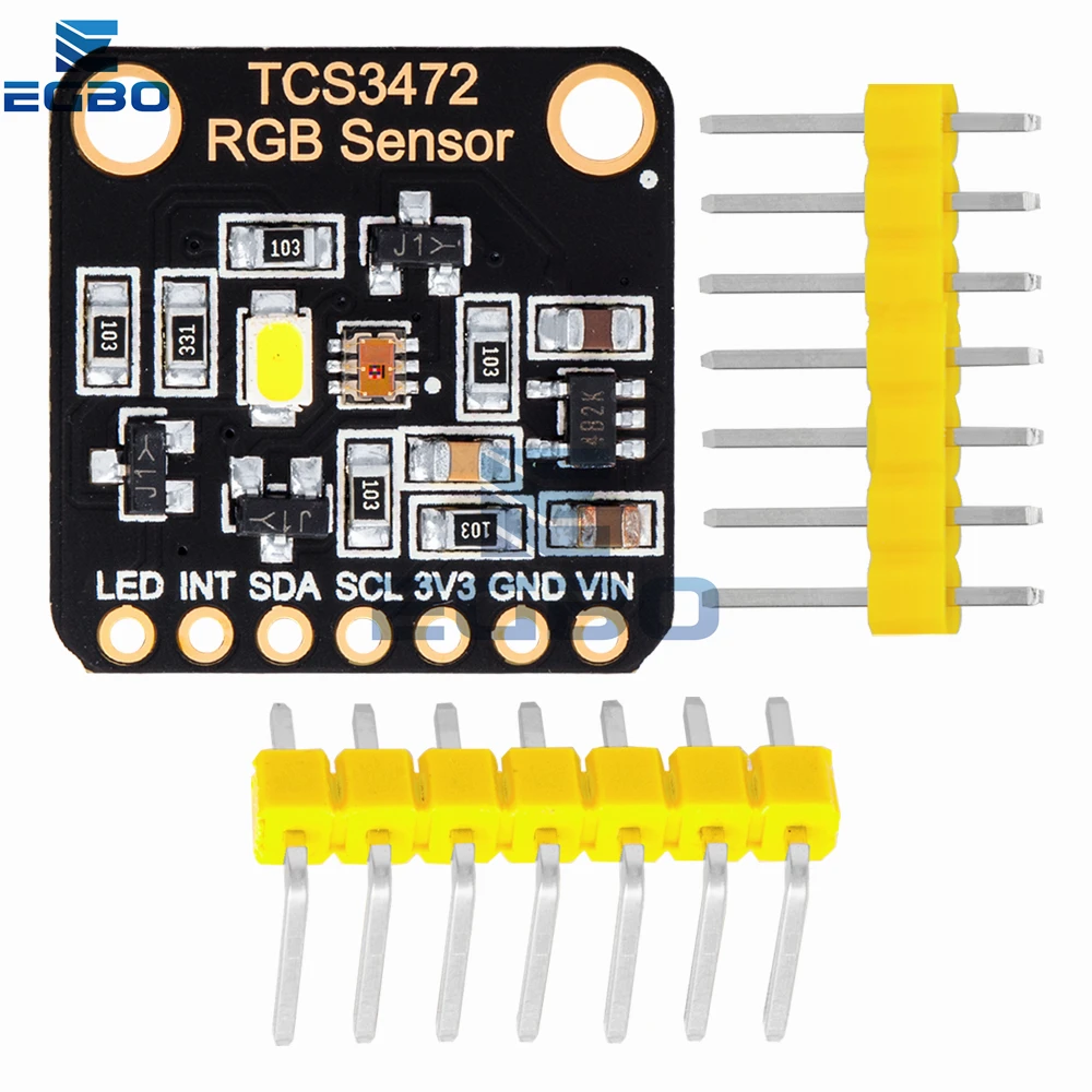 컬러 센서 인식 모듈, RGB 개발 보드 IIC, Arduino STM32 실험실용, TCS34725