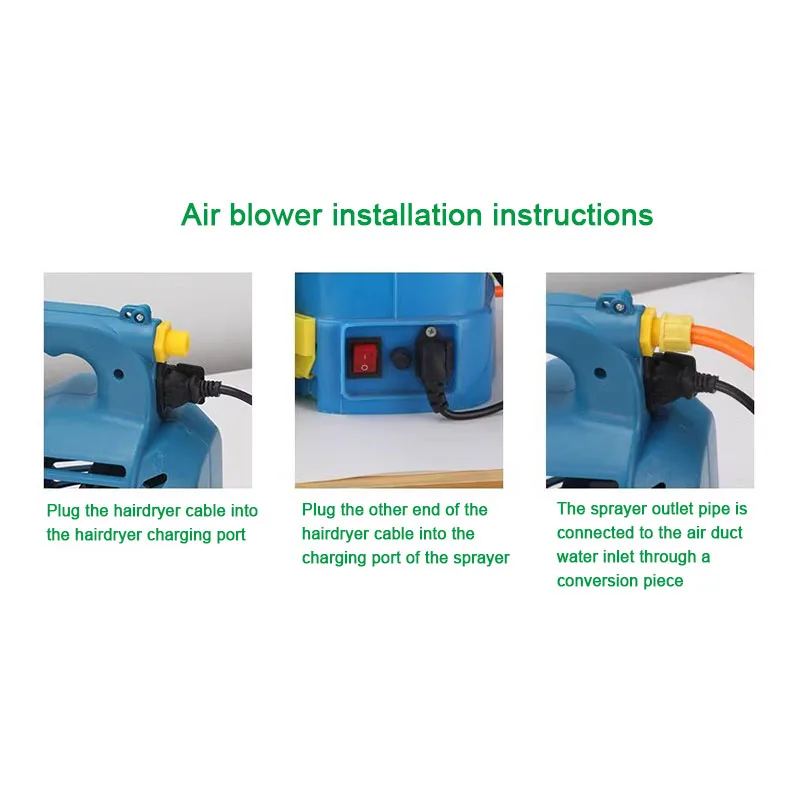 Electric Sprayer Blower Electric Sprayer Nozzle Fogging Blowers Air Blower Send Mist Dispenser Agricultural Garden Air Blower