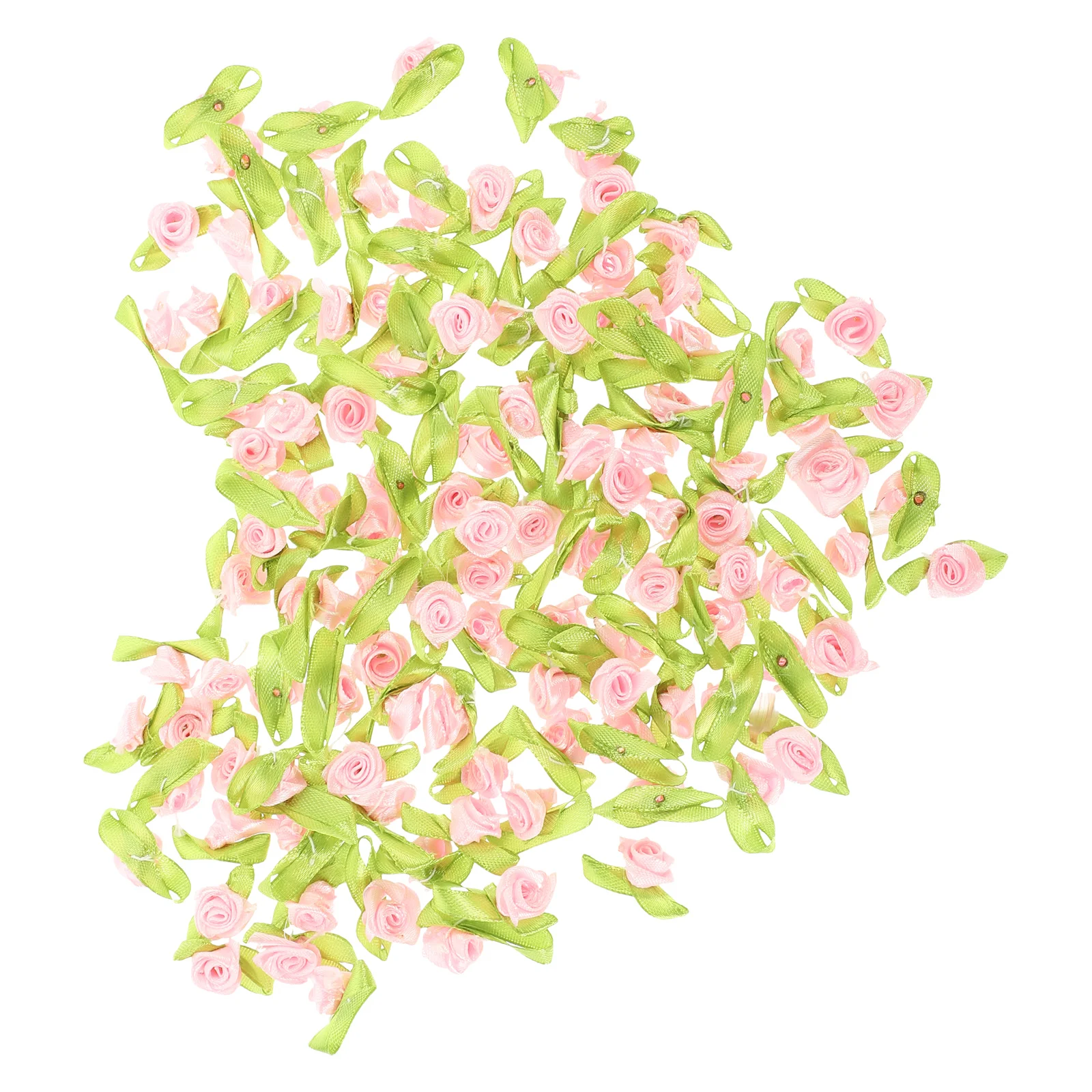 

500 Pcs Flower Appliques for Clothes Fabric Patch Decorative Patches Sewing Floral Headdress Diy Supplies Artificial Roses