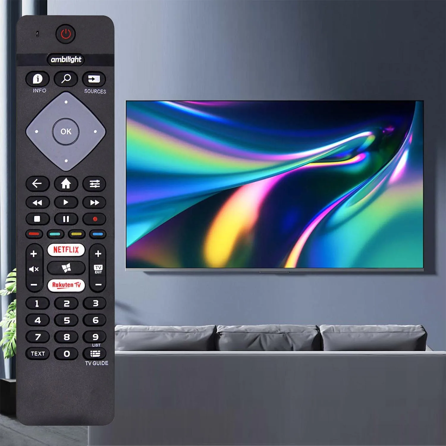 BRC0884301 BRC0884402 Reemplazo de control remoto para todos los televisores LED inteligentes Philips Ambilight 4K 75PUS6754/12 65PUS6754/12 55PUS6754