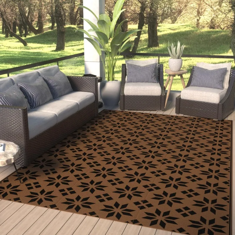 

Двусторонние коврики, пластиковый ковер, уличный ковер, легкие внешние коврики, современный уличный коврик для патио, портативные коврики для заднего двора на колесах