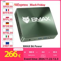 BMAX B6 Power Mini PC, Intel Core i7-1060NG7 up to 3.8GHz, 16GB LPDDR4 1TB SSD, Wi-Fi 6 Bluetooth 5.2 Windows 11 Pro 3.5mm Audio