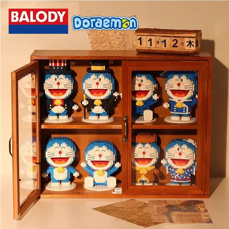 

BALODY Doraemon building block clothing cos model kawaii children's toys small particle assembled hand-made birthday gift