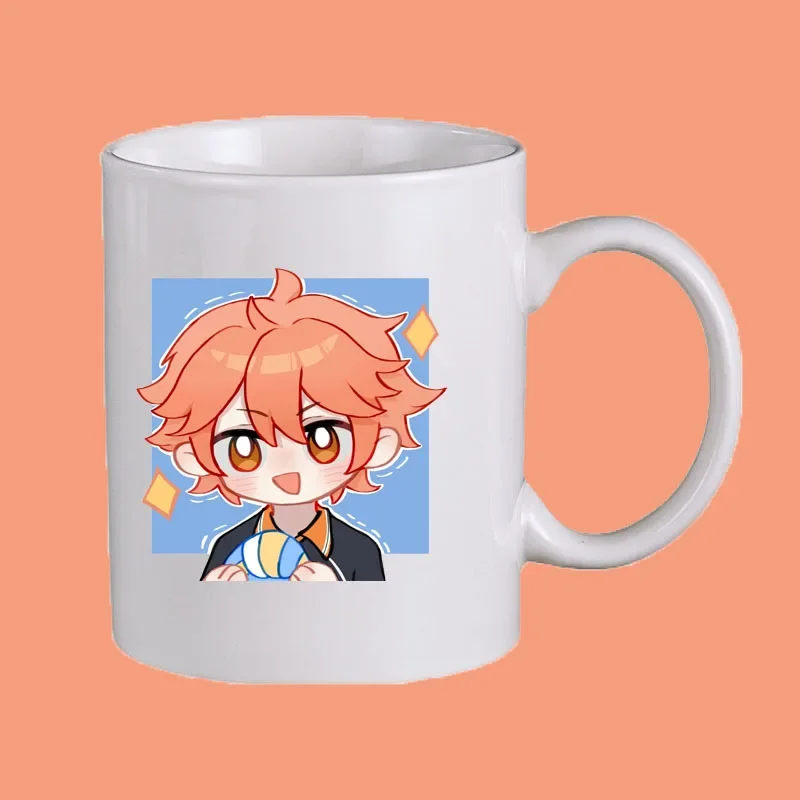 Haikyuu Cartoon Doujin Surrounding Hinata Shoyo Kozume Kenma Tetsurou Kuroo Tobio Kageyama Ceramics Mug Animation Coffee Cup