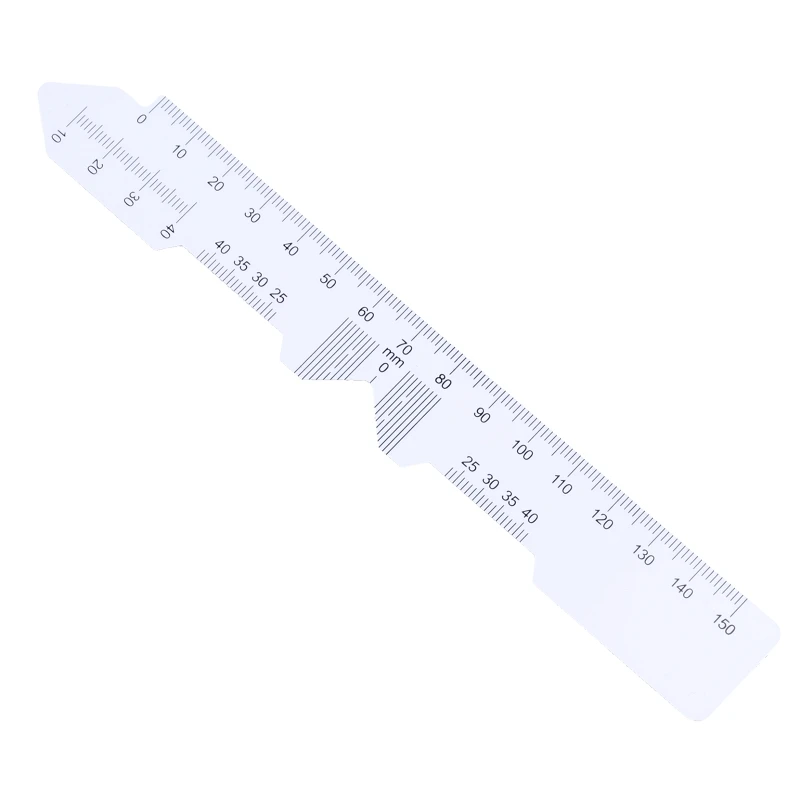 4 قطع مستقيمة الحافة PD مسطرة مستشفى عيادة العين أداة طب العيون مقياس حدقة العين