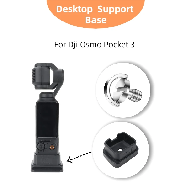 Supporting Base with Adapter For Dji Osmo Pocket 3  Handheld Gimbal to Arca Swiss Interface Quick Release Desktop Stand Holder