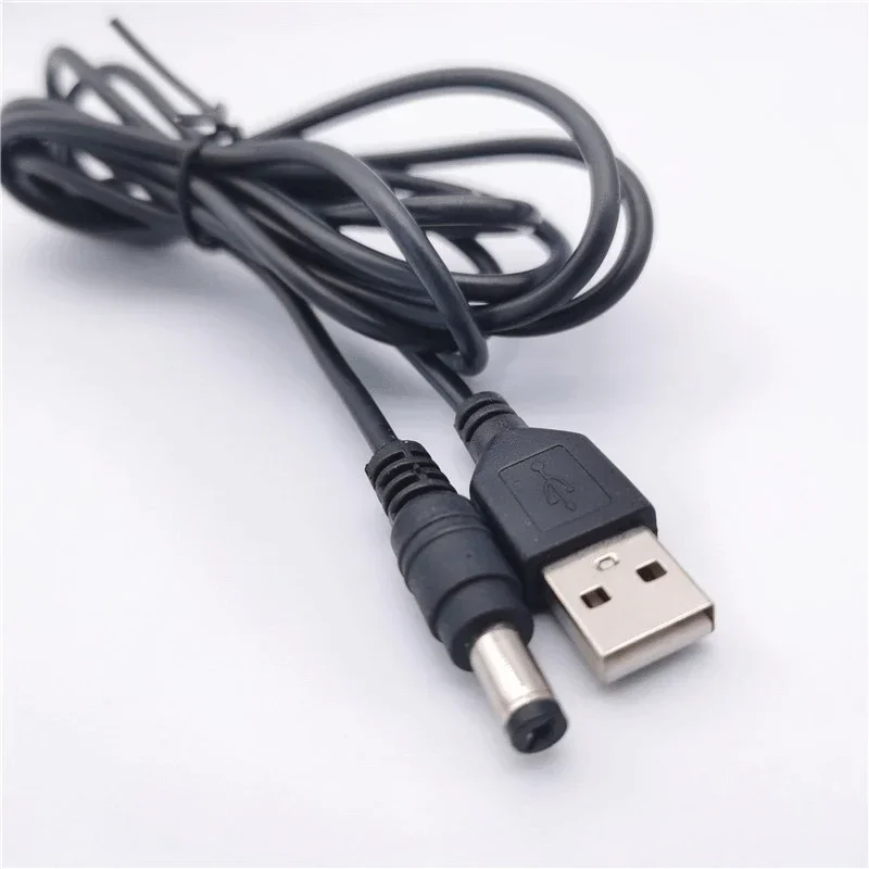 1m USB power cord USB to dc5521 charging cable 5.5*2.1mm tuning fork pure copper