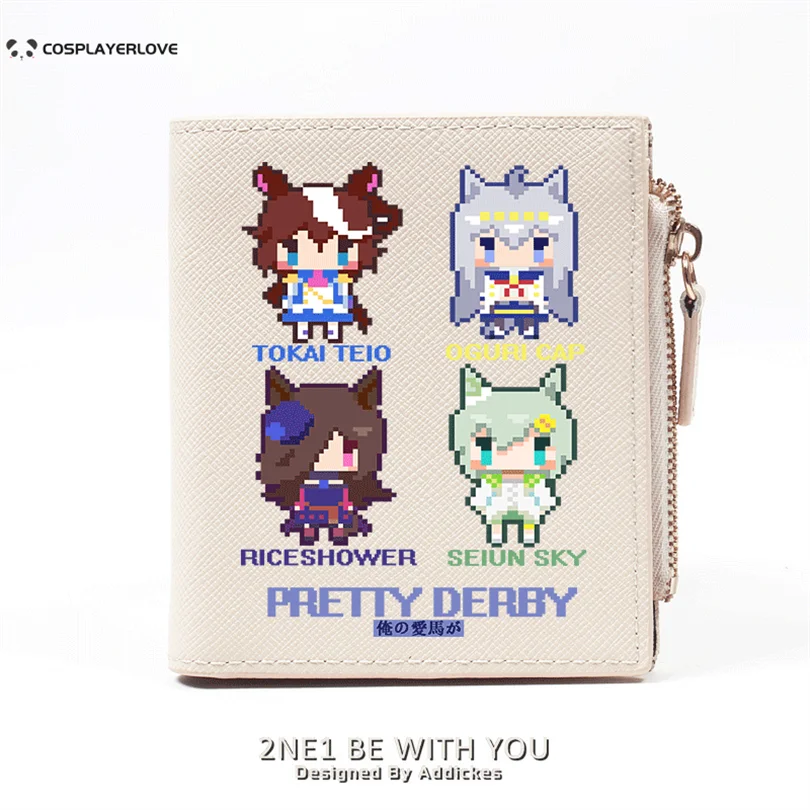 Uma Musume Cinderella Gray Oguri Cap Japanse Cartoon Coin Purse Wallet Gift for Cosplay Halloween Carnival Costume view 3