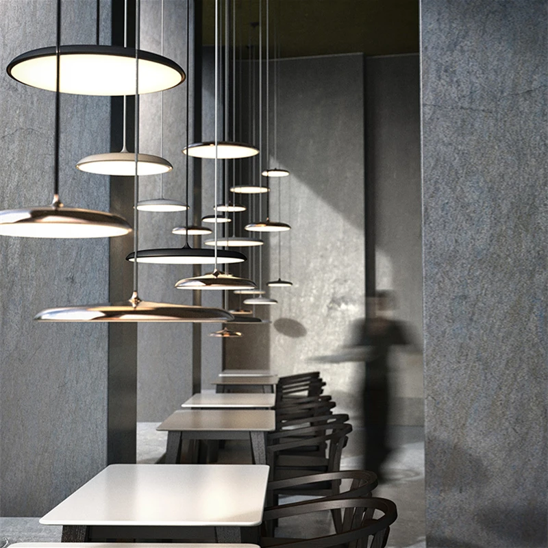 Imagem -02 - Nordic Stylish Led Pendant Lamp Hanging Fixture Flying Saucer Light sobre a Mesa Cozinha Sala de Jantar Decoração de Casa