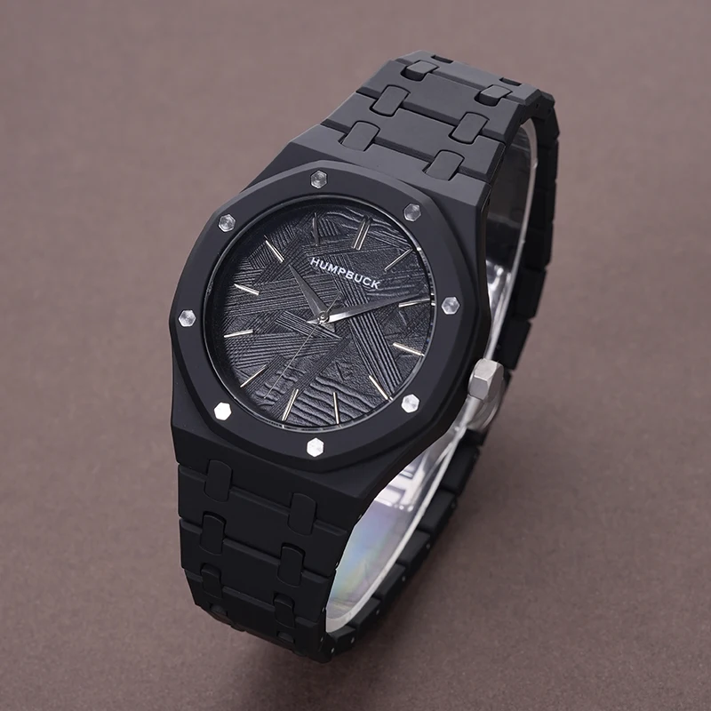 HUMPBUCK Men's Watches  Luxury Quartz Wristwatch Waterproof Creative Design Chronograph Clock for Business and Casual Wear