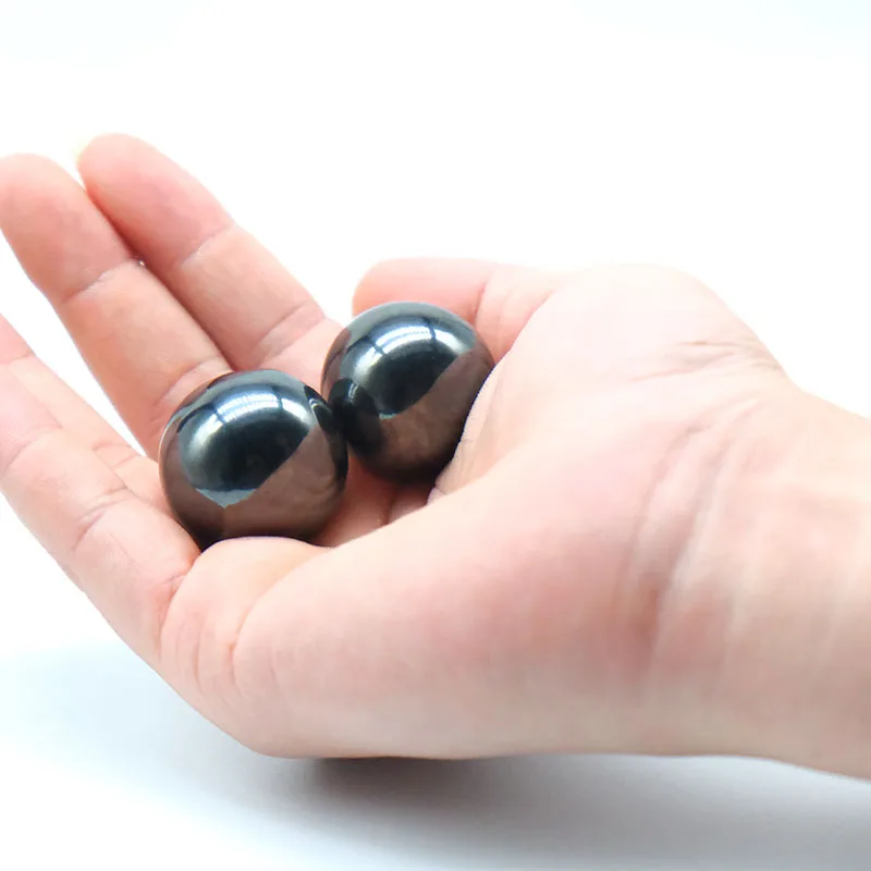 30mm Strong Magnetic Large Big Round Magnet Ball Beads Bracelet Stress Relieving Stone Natural Hematite DIY Home Decoration Gift - view 4