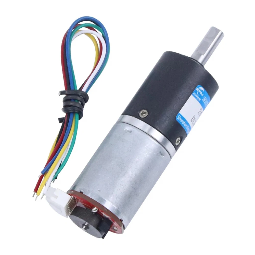 

Micro 24GP-370 Encoder DC Motor Planetary Gear Electric 6V 12V 24V Speed Reducer 9rpm-1200rpm Hall Coding Tachometer Motor