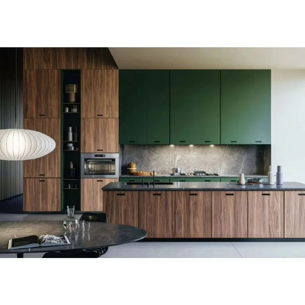 Ready Assemble Complete Wooden Cuisine Kitchen Furniture Set Storage Island Counter Includes Sink Faucet Hinge Acrylic Door