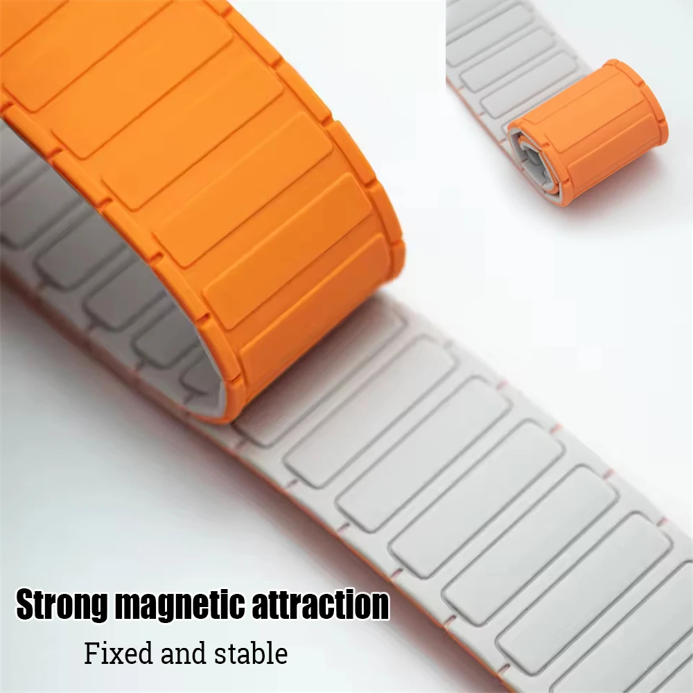 Silicone Magnetic 22mm Bands For AMAZFIT BIP 6 5 UNITY Zepp Z Sports Strap Amazfit GTR 4 3 2e 3 Pro Stratos 3 BALANCE 2 Bracelet