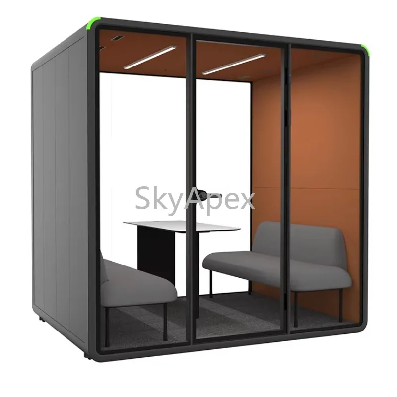 Large Size Soundproof Acoustic Booth Office Pod Noise Isolation Silent Cabin  For Musical Instrument  Practise  Easy To Assemble