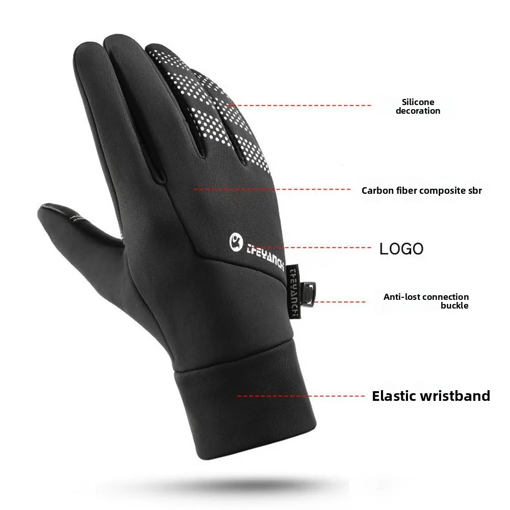 1 Pair Touch Screen​ Sports Ski Gloves​ ​Waterproof​ ​Windproof​ ​Outdoor Gloves​ ​ ​Thicken Warm​ ​Winter Warm Gloves Unisex​