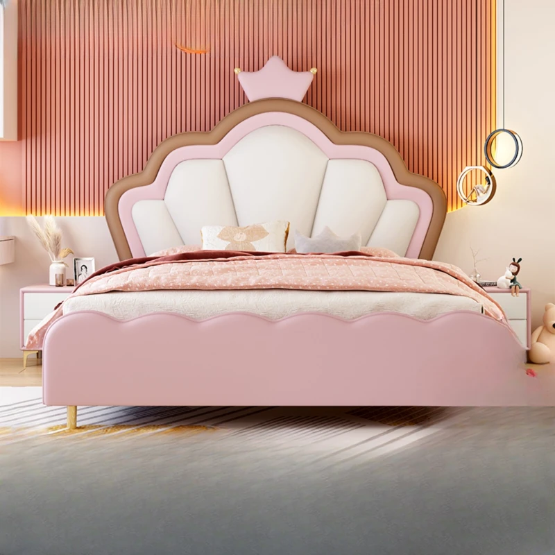 

Headboard Frame Double Bed Luxury King Size Pretty Queen Living Room Double Bed Princess Modern Cama De Casal Bedroom Furniture