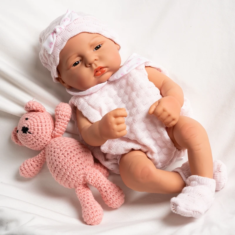 Doll Clothes for 40cm Born Baby Doll Sweater Clothes Dress Set for 16\