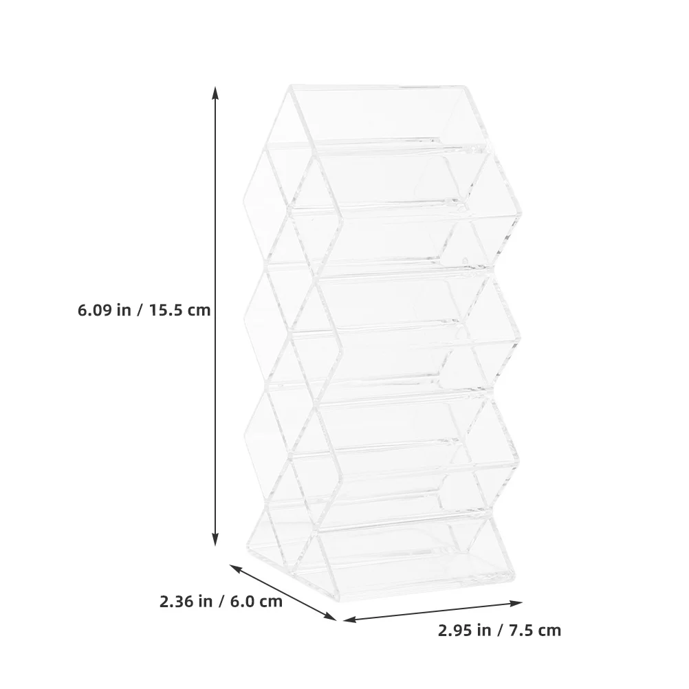 

2pcs Clear Acrylic Lipstick Organizer Large Capacity Storage Box For Lip Gloss Makeup Holder Desktop Rack Bedroom Supply