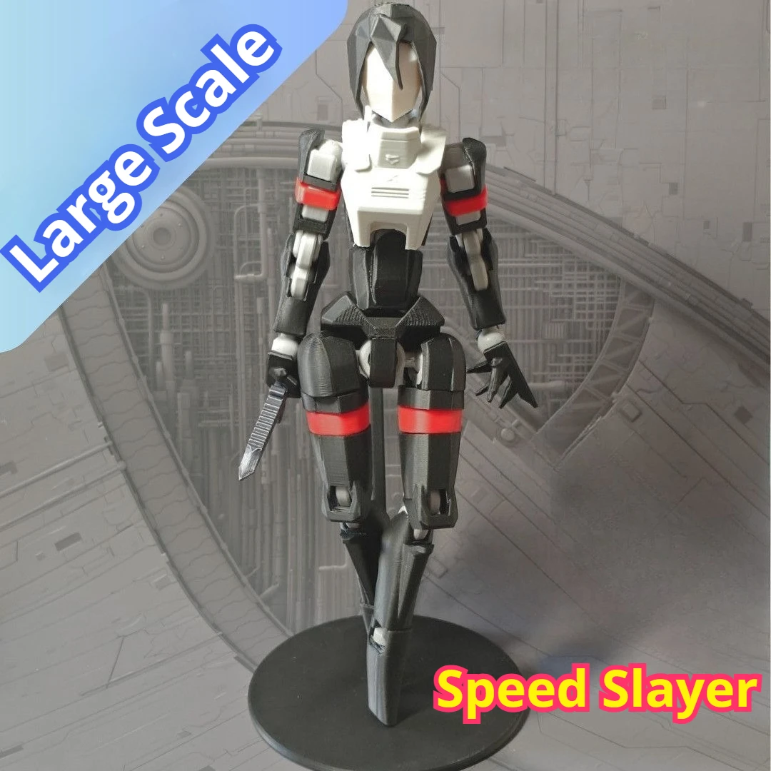 

Суперподвижная 3D-печатная фигурка Ultimate Slayer Girl, модель Dummy13 Lucky 13, вооруженная меха-фигурка, декоративное украшение для демонстрации Dream Creation