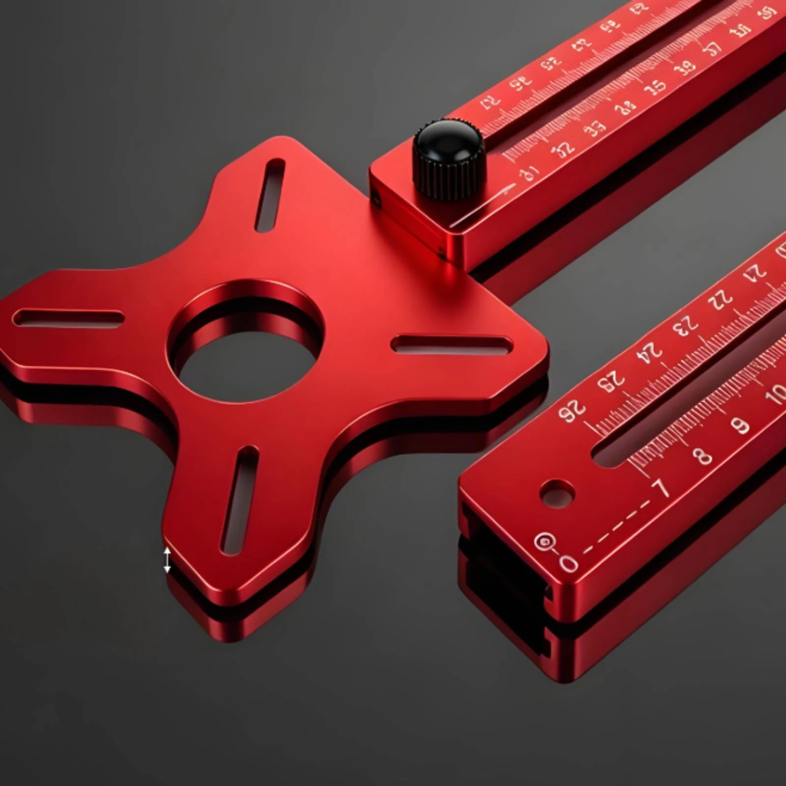 Router Circle Cutting Jig Star-Shaped Top Plate Circle-Cutting Jig Adjustable Router Guide Detachable Woodworking Tool - view 4