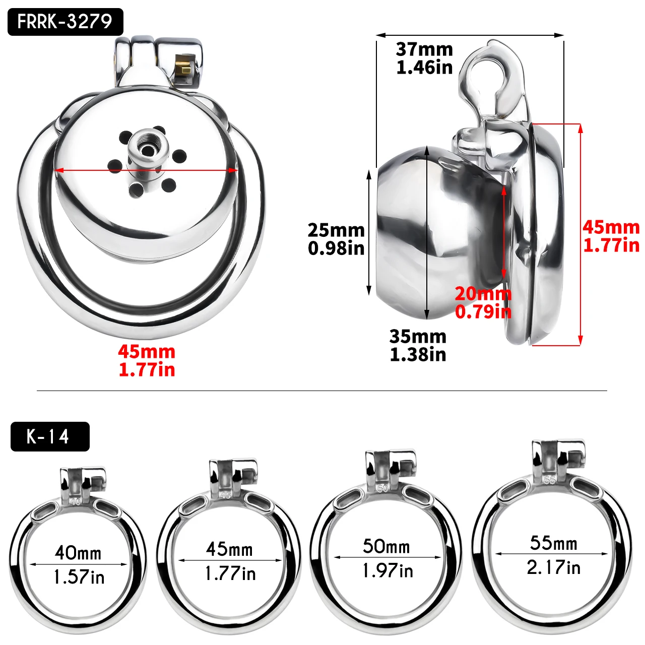 FRRK ثابت مجرى البول مقلوب سلبي شقة ذكر العفة قفص مع قسطرة السيليكون فراشة السيسيس القضيب مقاومة قفل الديك #3