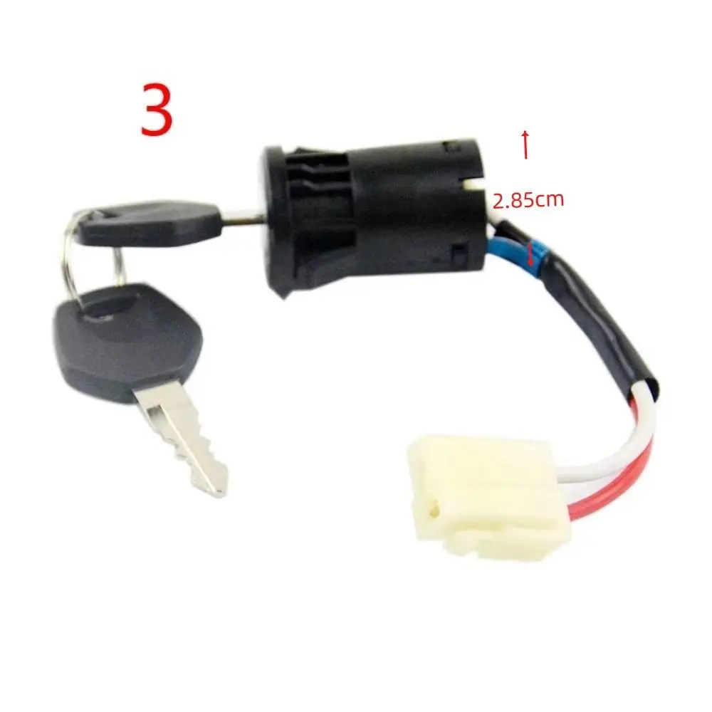 Children's Electric Car Power Switch Black Toy Car Accessories Key Switch Easy to Install Ride on Toy Car Lock Power Supply Key