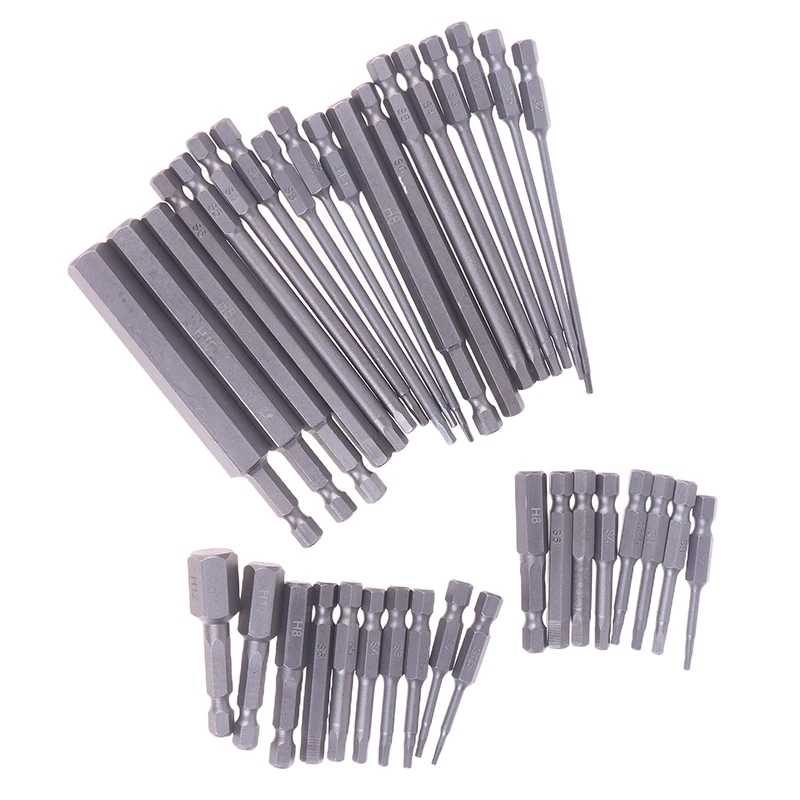 1/4" Hex Shank 8-Piece Screwdriver Set, Magnetic Allen Wrench Metric Socket Bit Tools.