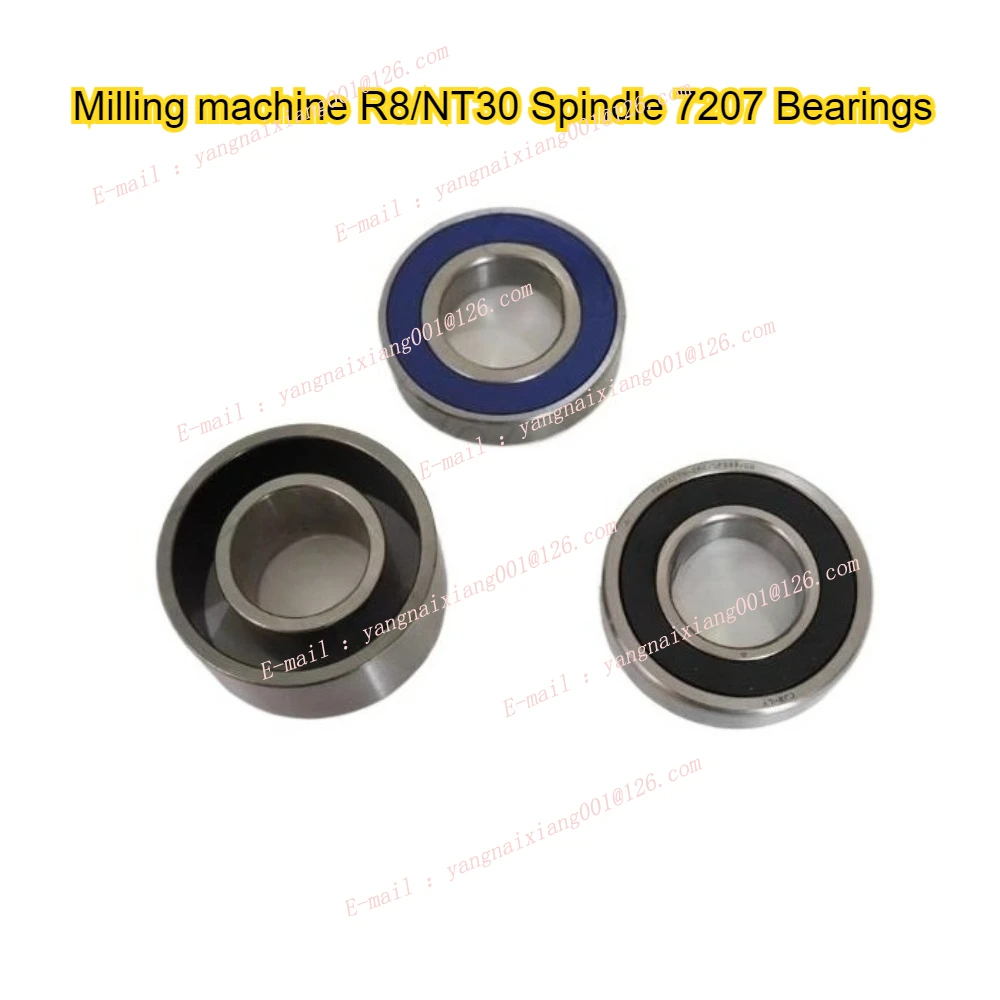 

Turret Milling Machine R8/NT30 Spindle 7207 Bearings Assembly Milling Tool Accessories
