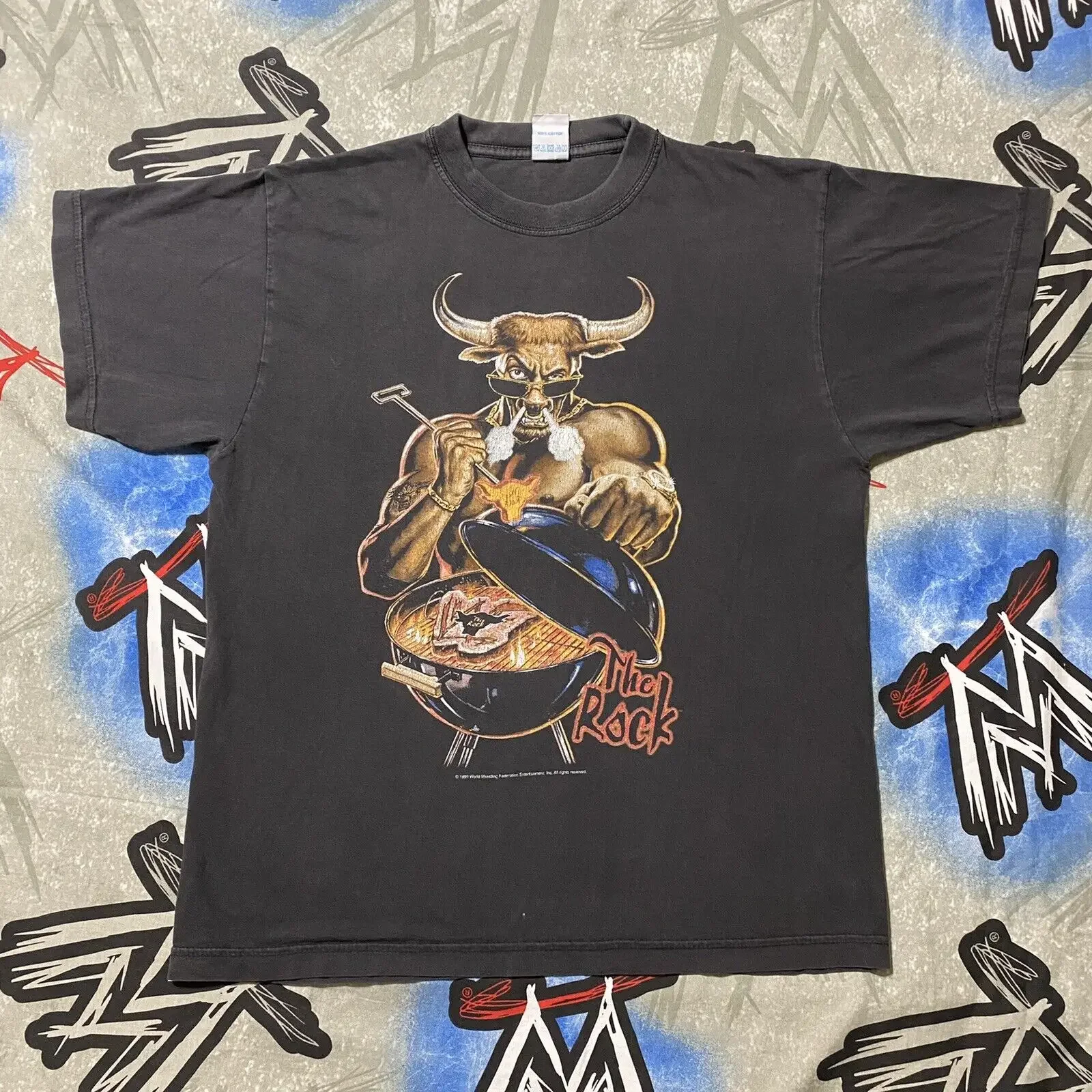

The Rock "Do You Smell It!" 1999 WWF T-Shirt Men's S