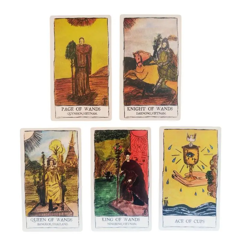 Karty tarota Quen Forget Tarot De Gap Psychologiczna talia wyroczni Gra planszowa 78 2 karty pamiątkowe Pełny angielski