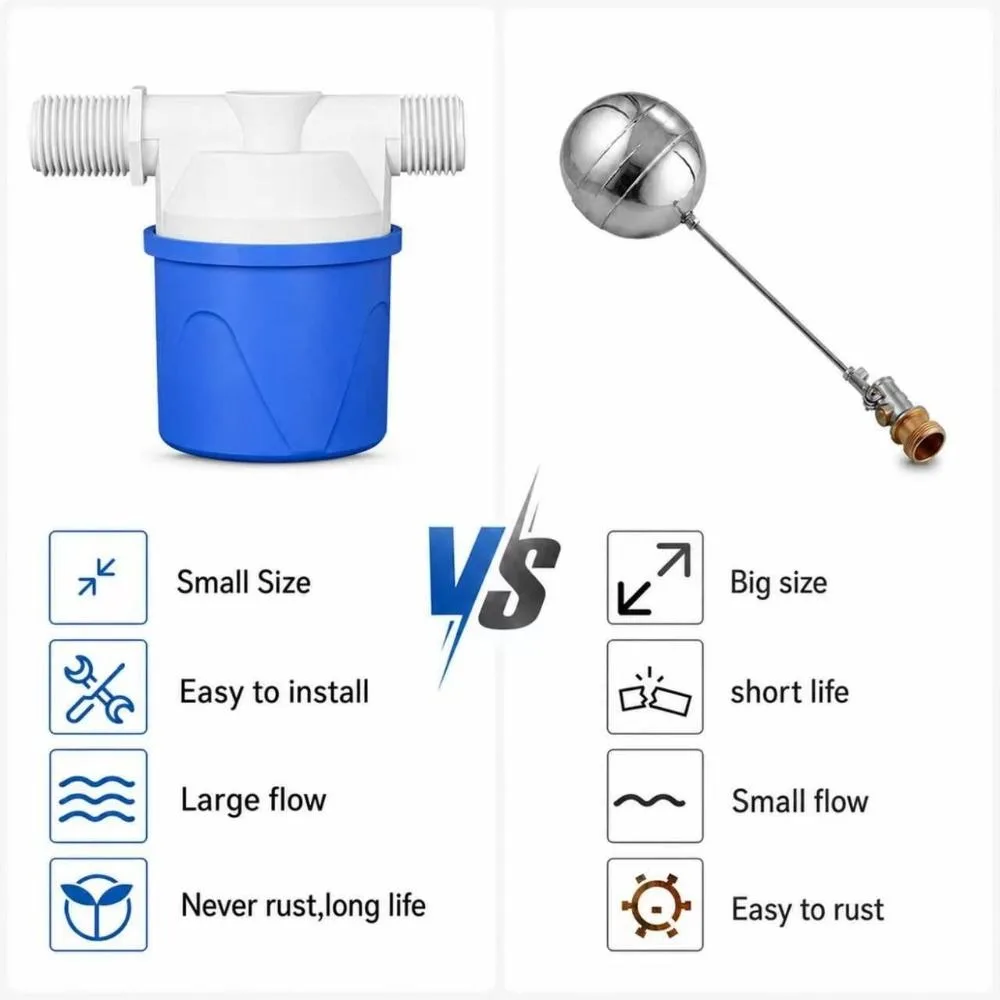 Creative Automatic Stop Automatic Water Level Control Valve Durable Quick Connect Float Switch Adapter Thread Inlet Valve Tower