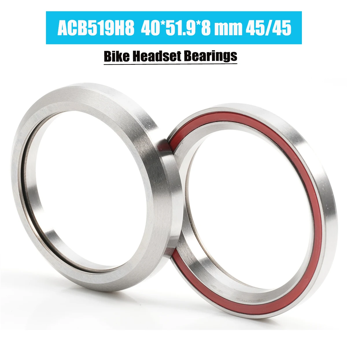 

ACB519H8 Bike Headset Bearings 40*51.9*8 mm 45/45 Degree ( 2 PCS ) ACB Road MTB Angular Contact Bicycle Bearing K519