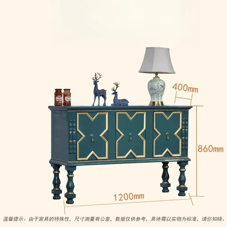 American light luxury door cabinet small apartment living room solid wood locker European