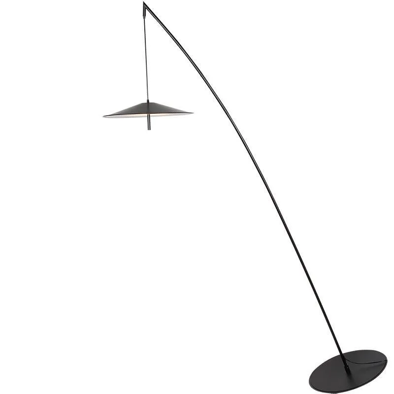 Nordic postmodern minimalist fisherman lamp, tumbler fishing living room floor lamp, exhibition hall bedroom study lamp