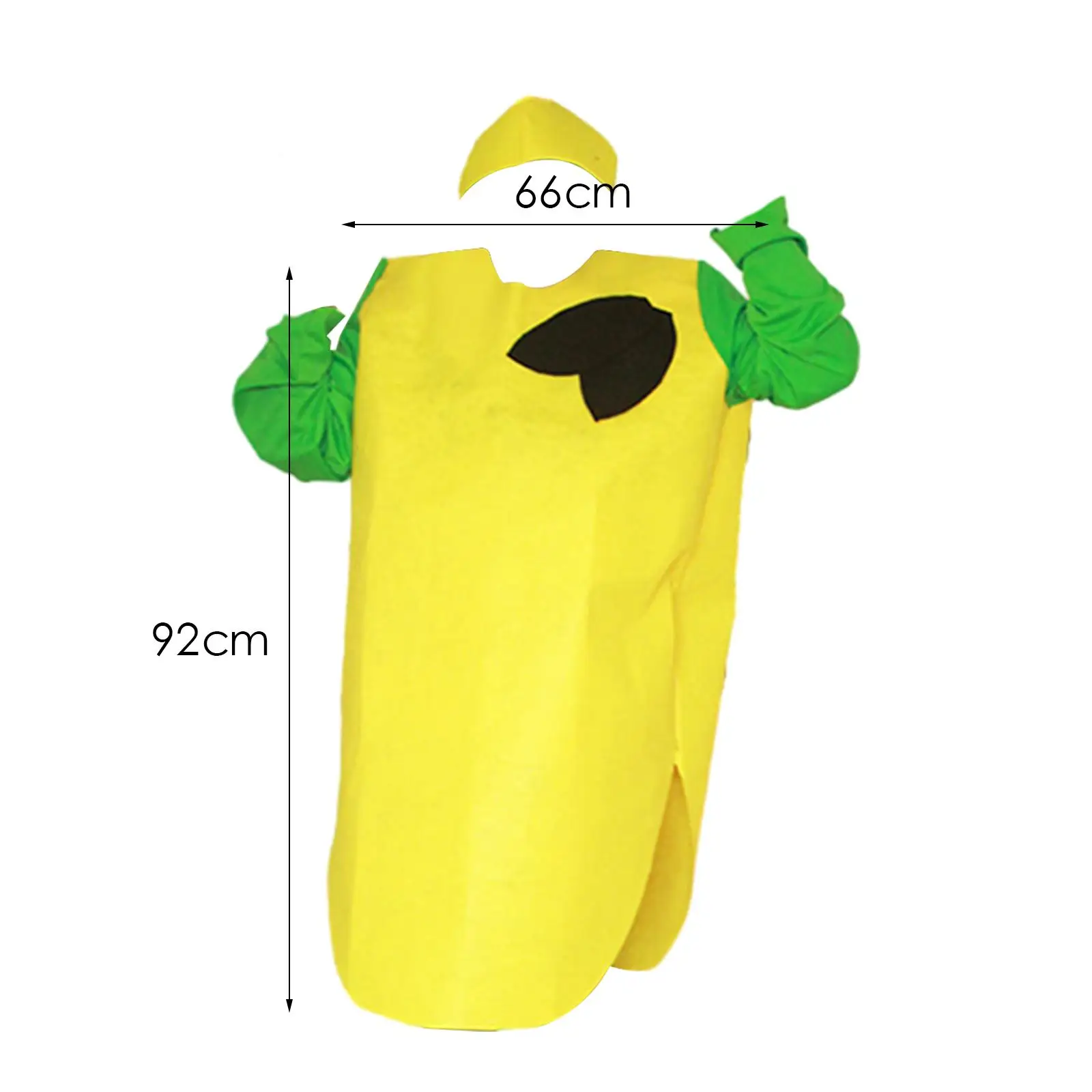 Adults Fruit Costume Novelty Food Costume Decorative for Women Men Outfit Props with Headpiece for Party Carnival Pretend Play