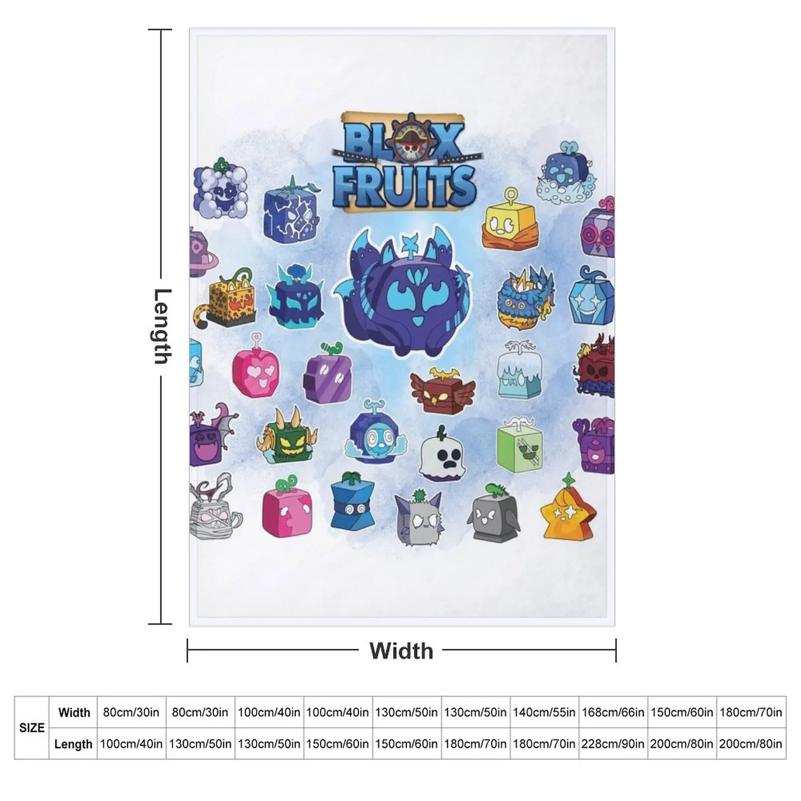 Kitsune - Blox Fruits - Characters Throw Blanket Luxury Throw Loose Picnic Warm halloween Blankets