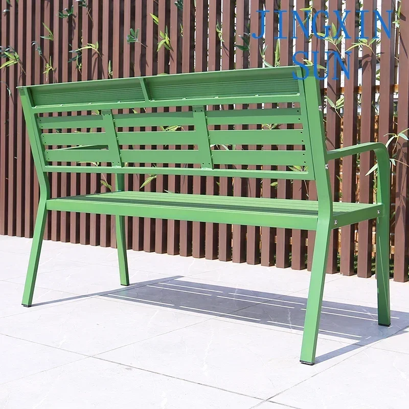 Outdoor Recreational Bench Campus Playground Plaza Mall Shopping Mall Corridor Rest All-aluminum Color Bench