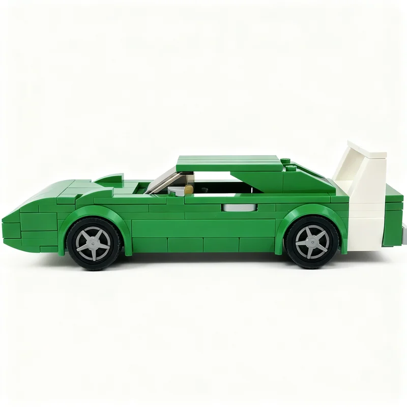 191 stks MOC Dodge Charger Daytona City Champions Model Bouwstenen Architectuur Kerstcadeaus DIY Idee Speelgoed Onderwijs Baksteen