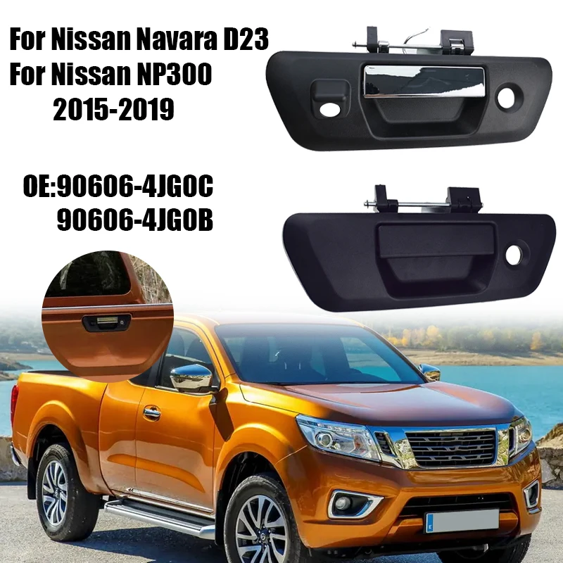 

Ручка задней двери багажника, открывалка задней двери с ключом/отверстием для камеры для Nissan Navara D23 NP300 2015 2016 2017 2018 2019