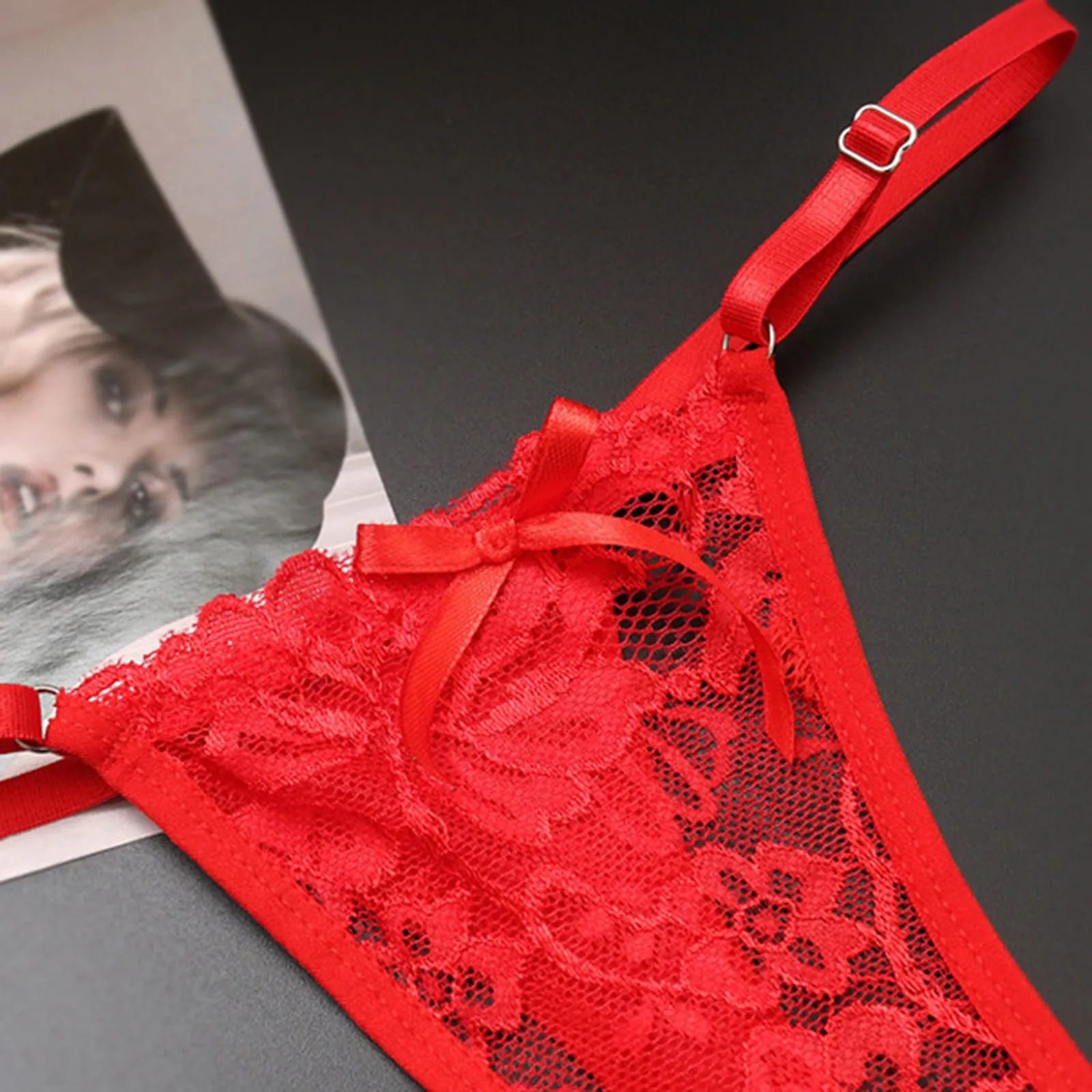 Sexy pevné dámské kalhotky s nízkým pasem, tanga, prodyšné kalhotky, krajkové kalhotky, spodní prádlo, sexy bezešvé spodní prádlo, g-stringy - náhled 4